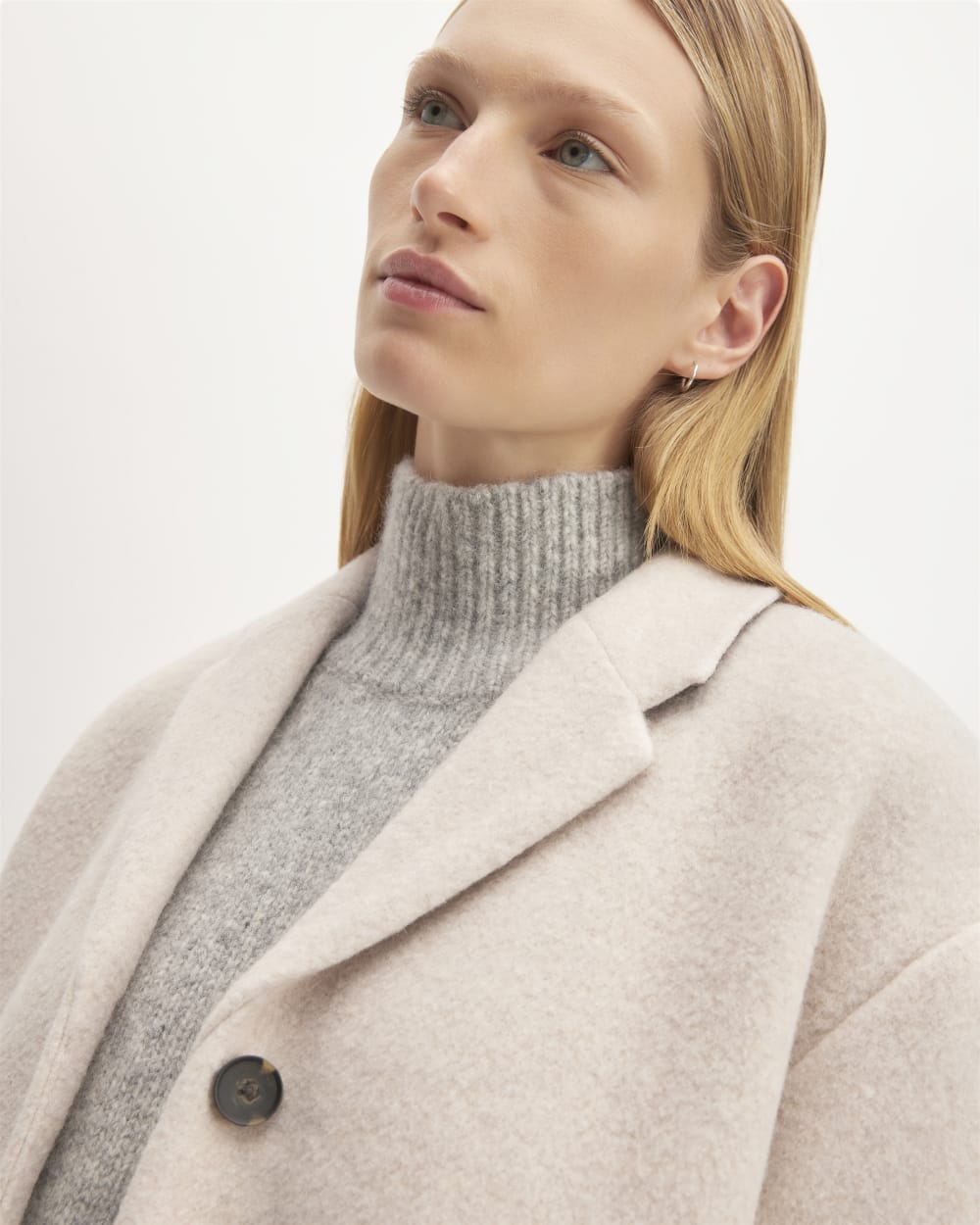 The Italian ReWool® Cocoon Coat | Oat