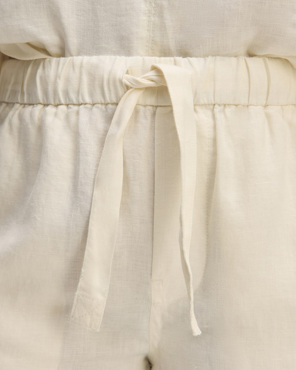 The Linen Pull-On Barrel Pant | Bone