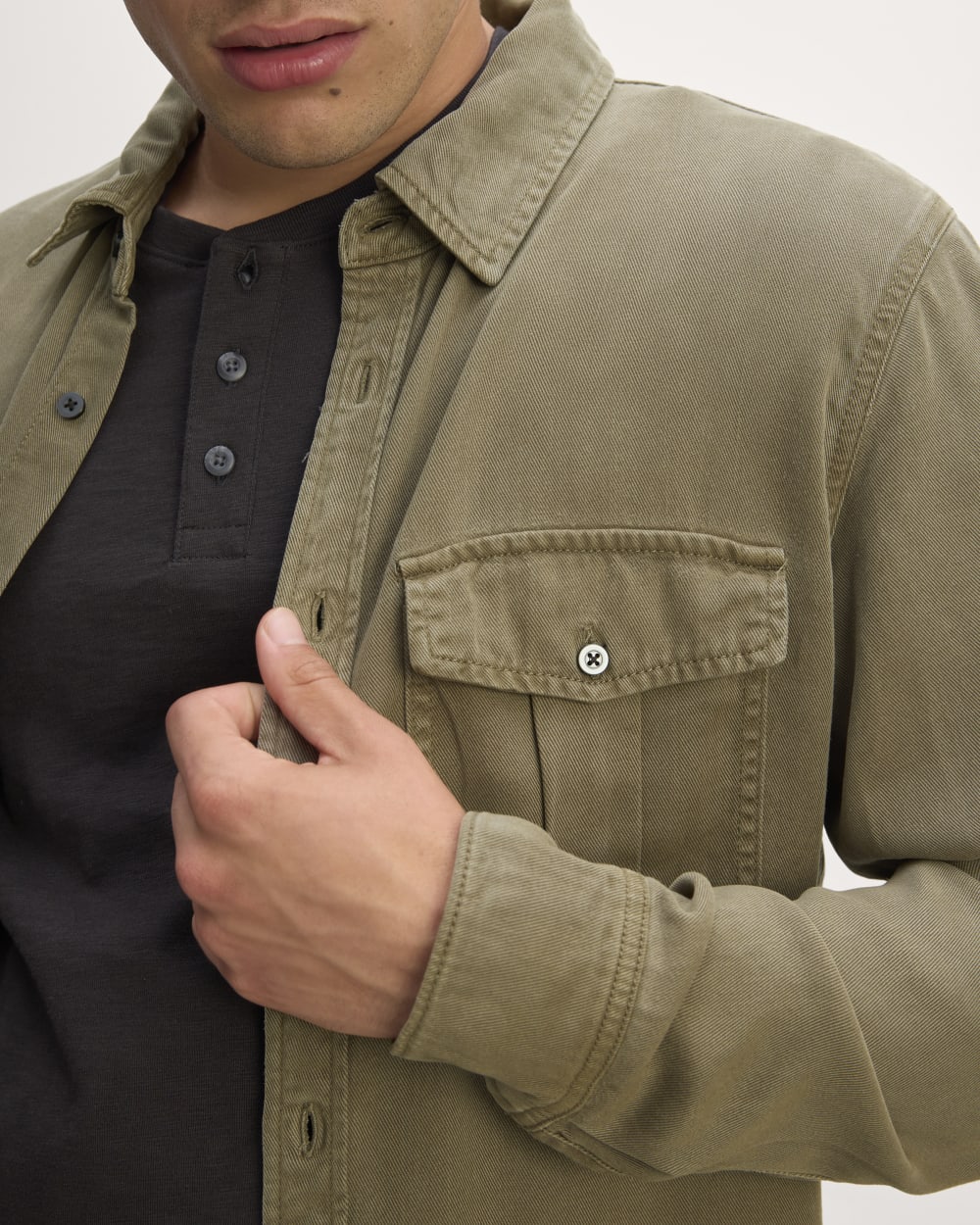 The Utility Shirt Jacket in Buttersoft | Kalamata