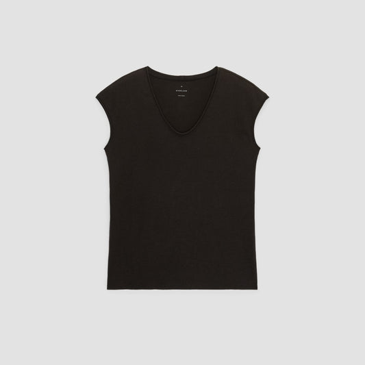 The Hemp Scoop-Neck Muscle Tee | Black