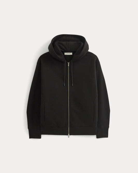Luxe Fleece Full-Zip Hoodie | Black