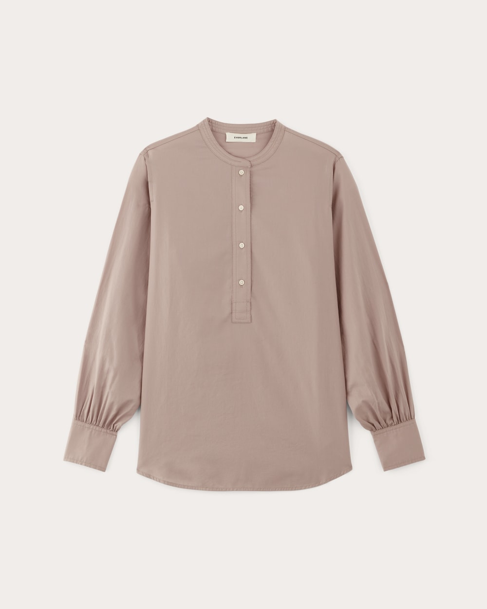 The Henley Shirt in Silky Cotton | Dusty Rose
