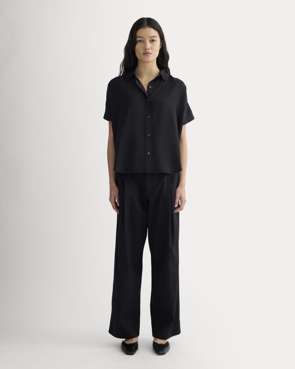 The Square Shirt in SoftLuxe | Black