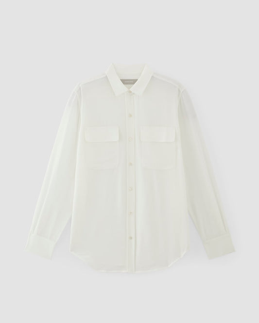 The Utility Shirt in Washable Silk | Off-White