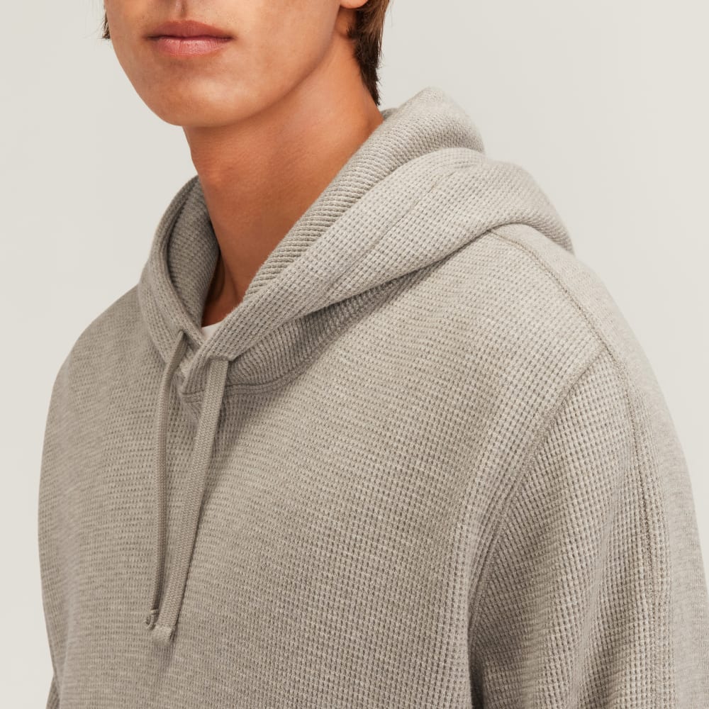 The Waffle-Knit Hoodie | Heathered Oatmeal