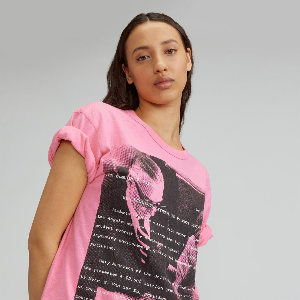 The Everyone Recycled Graphic Tee | Carnation Pink
