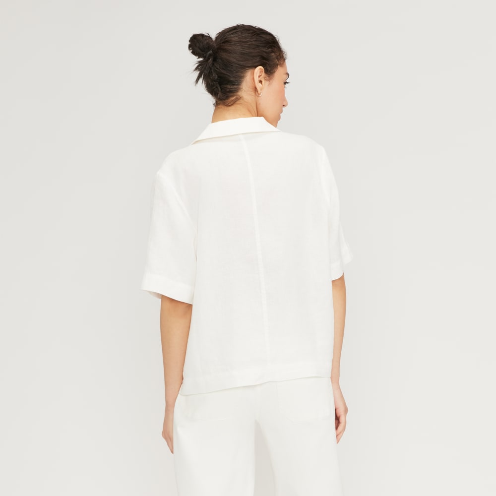 The Linen Workwear Shirt | White