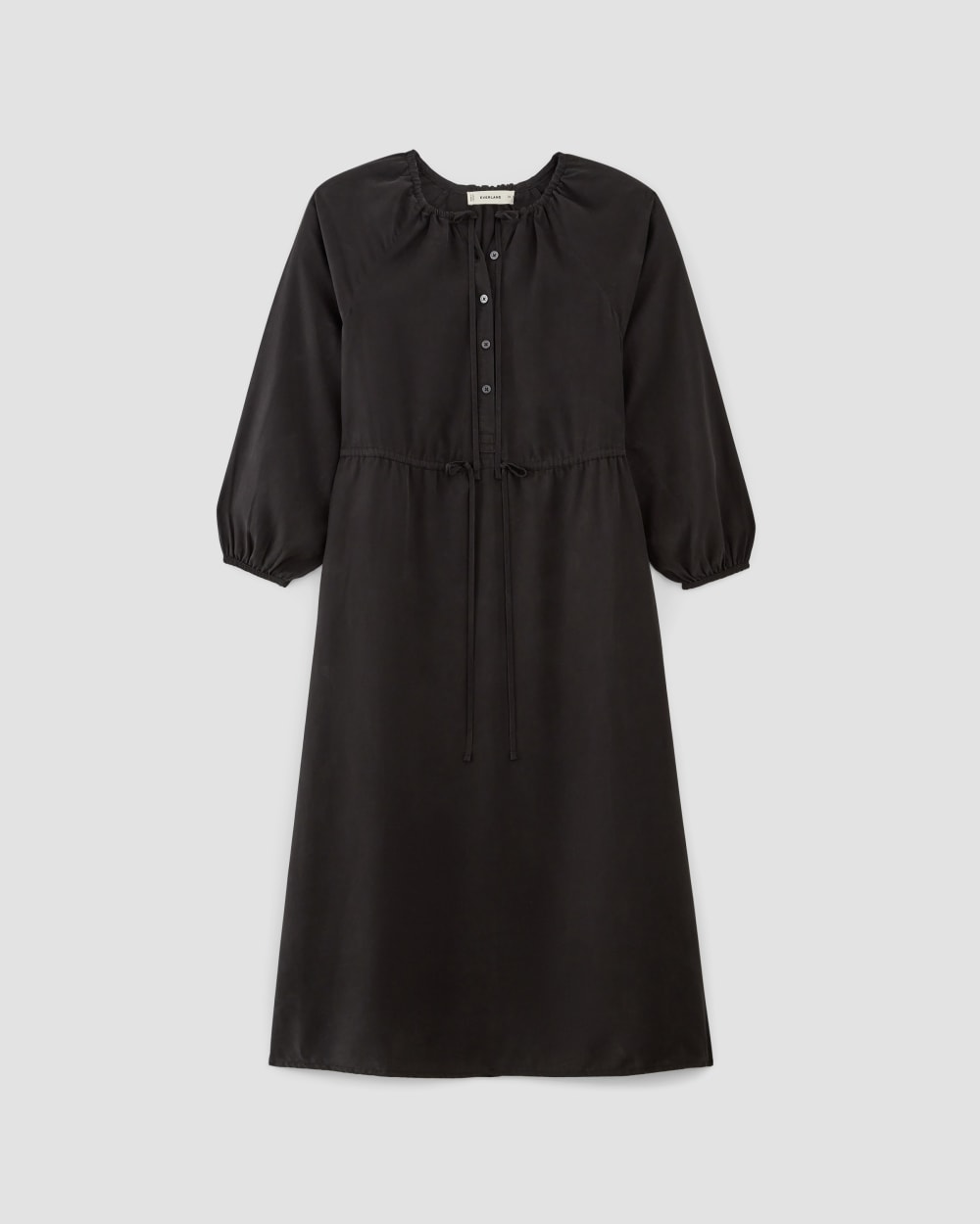 The TENCEL™ Gathered Maxi Dress | Black