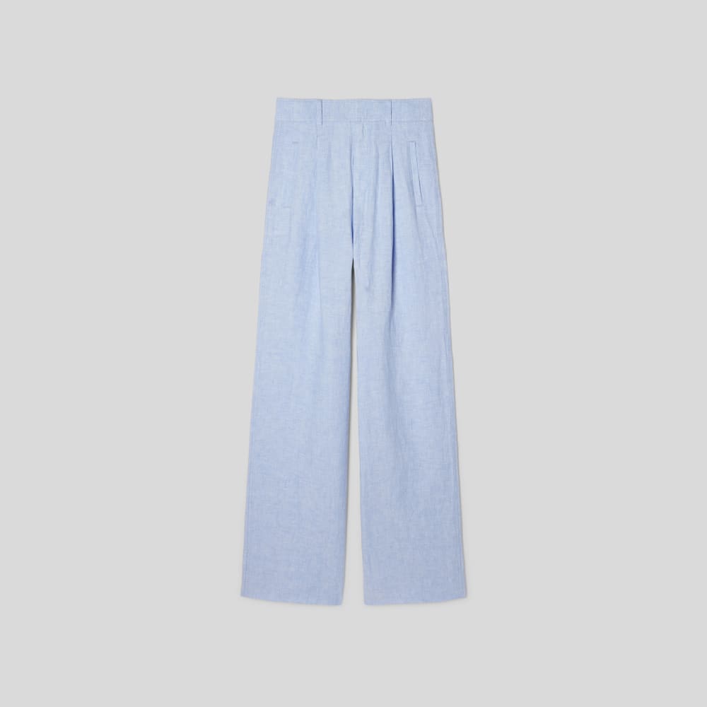 The Linen Way-High® Drape Pant  | Light Blue