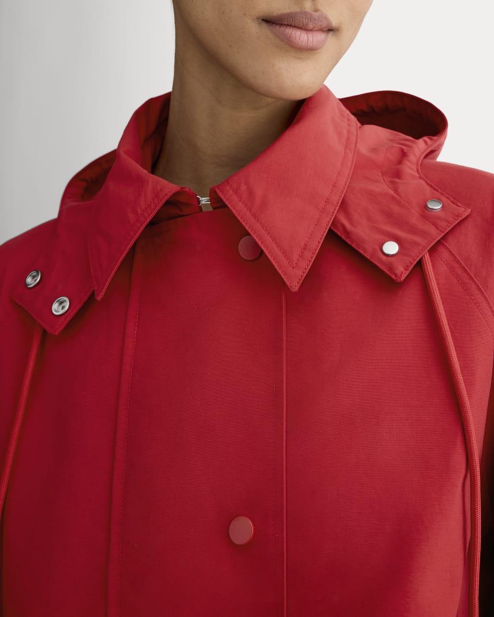The Short Anorak | Berry Red