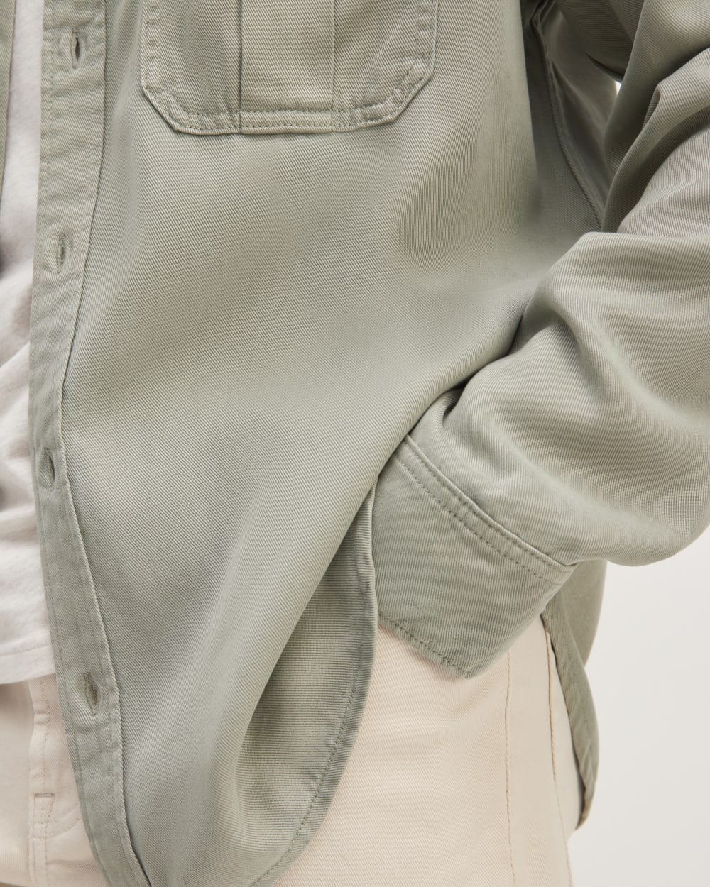 The Utility Shirt Jacket in Buttersoft | Sage Green