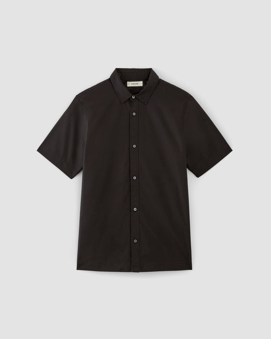 The Supima® Short-Sleeve Poplin Shirt | Black