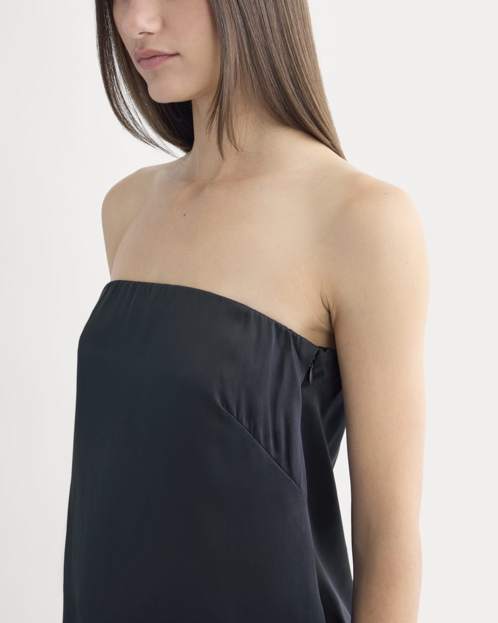 Thin Strap Cami in Silk Charmeuse | Navy