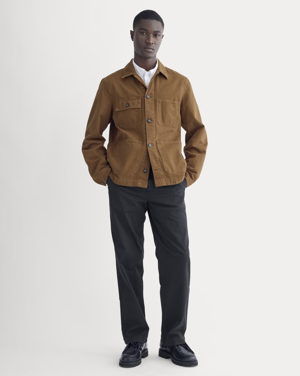 The Denim Utility Jacket | Neutral Toffee