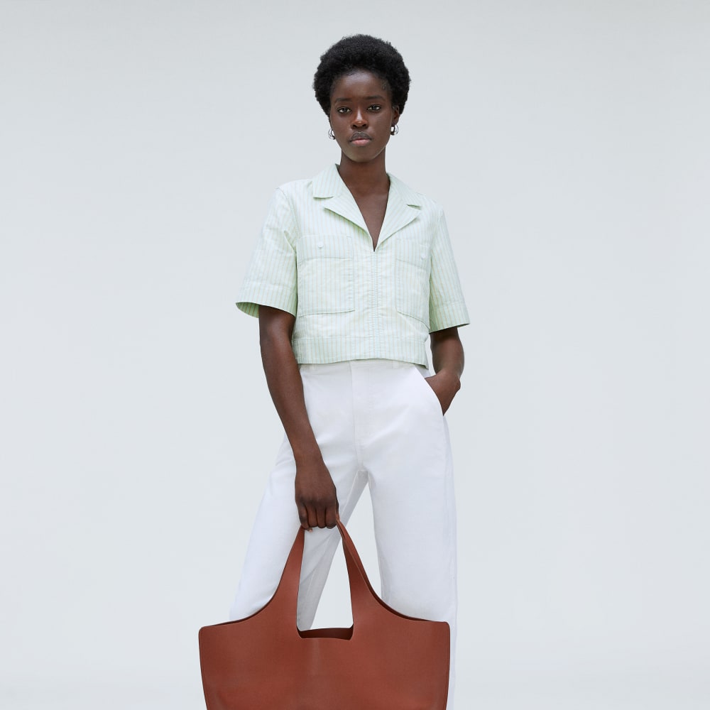 The Oxford Popover | Apricot Tan / Spray