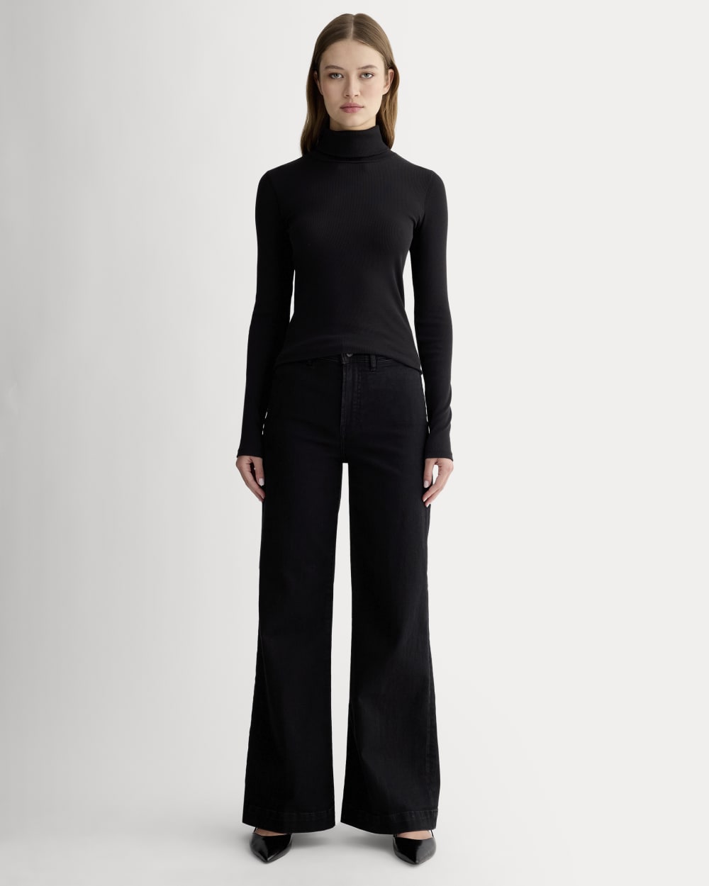 The Luxe Rib Turtleneck | Black
