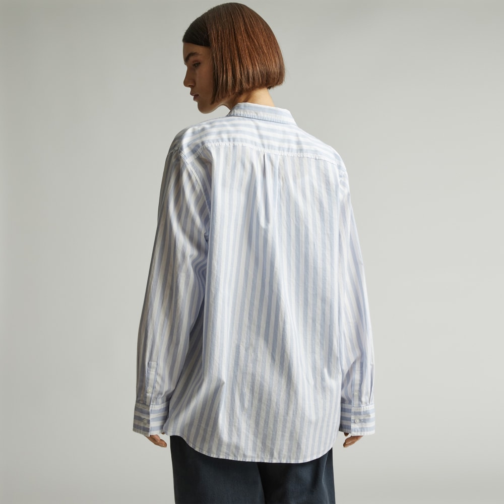 The Must-Have Shirt in Silky Cotton | Periwinkle / White