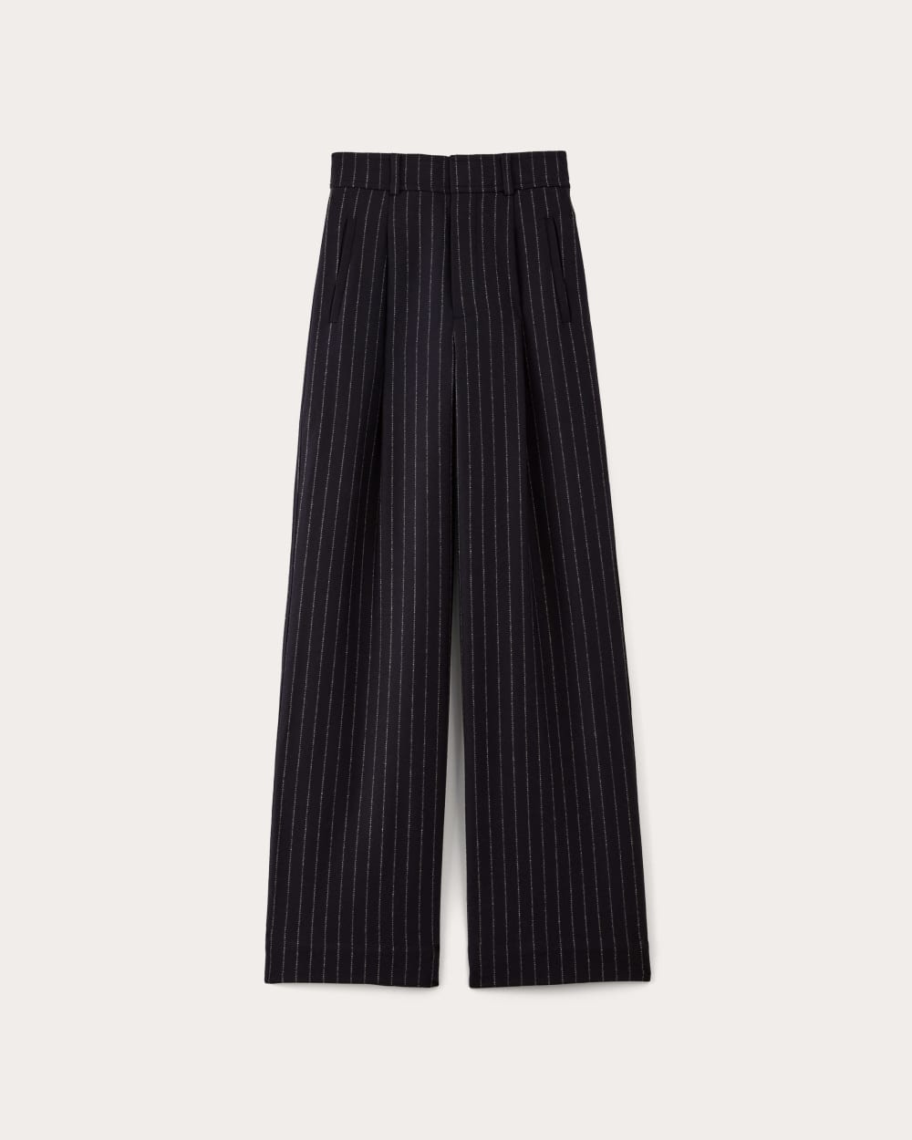 The Draper Pant in Wool | Navy / White