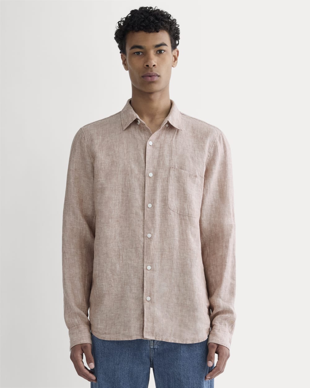 The Classic Shirt in Linen | Burlwood Chambray