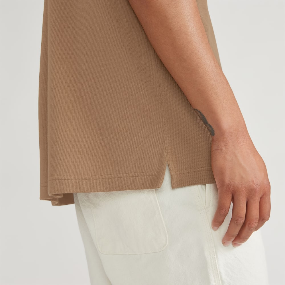 The Pique Short-Sleeve Shirt | Toasted Coconut