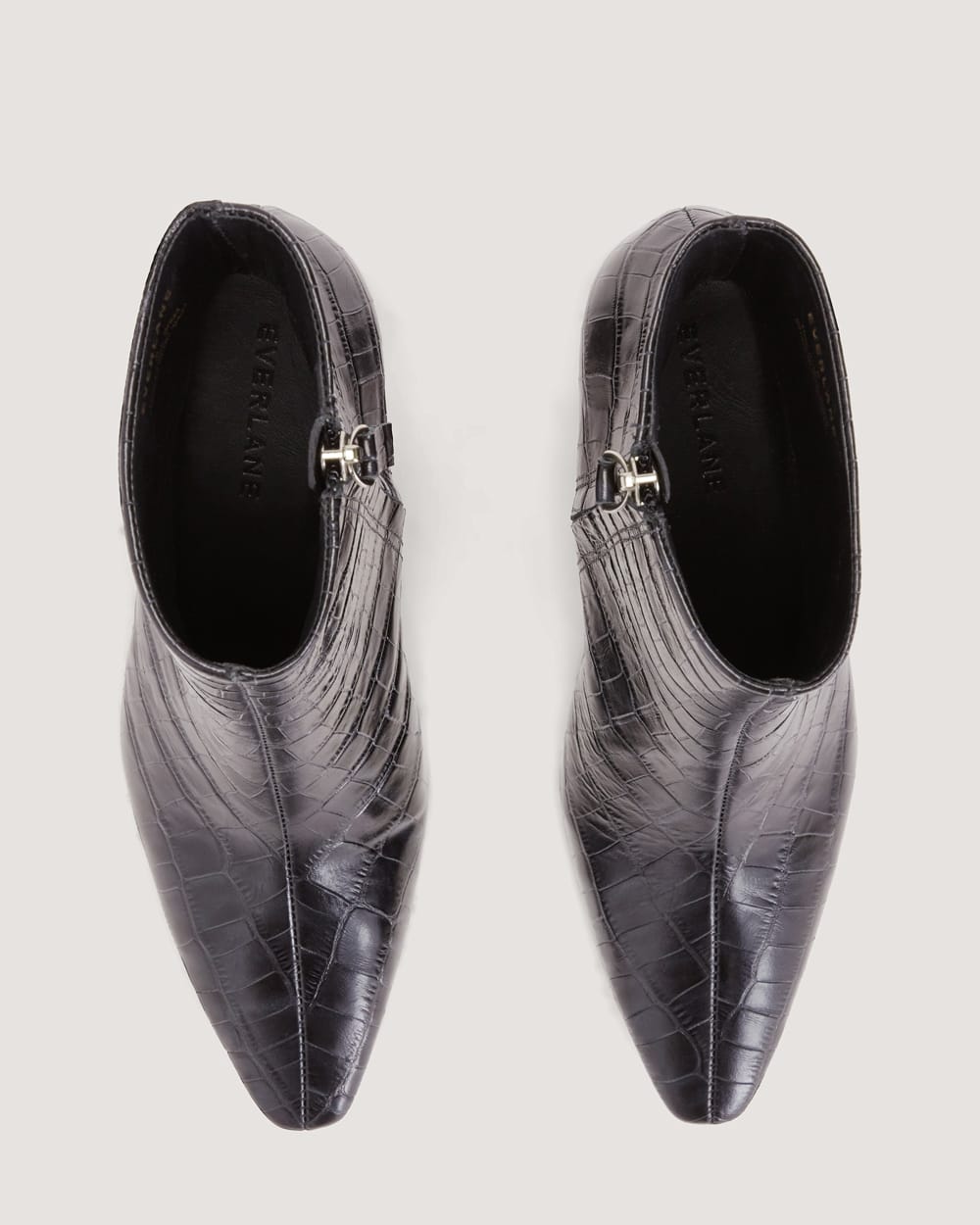 The Short Banana Boot | Black Crocodile