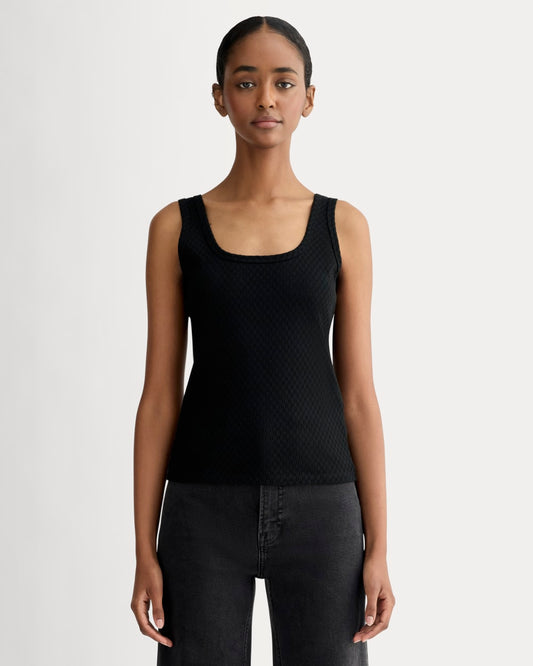 The Pointelle Cami | Black