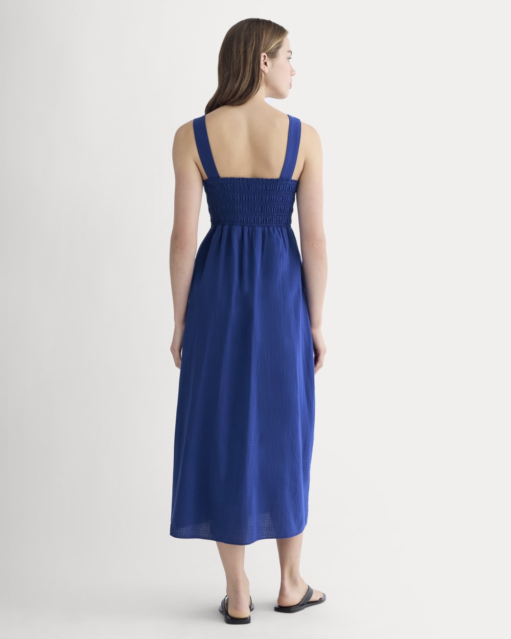The Gauze Smock Dress | Mazarine Blue