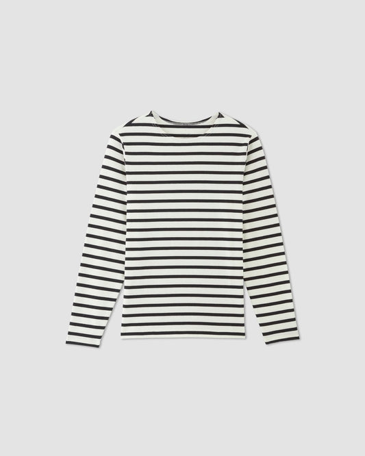 The Premium-Weight Long-Sleeve Mariner Tee |  Canvas / Black