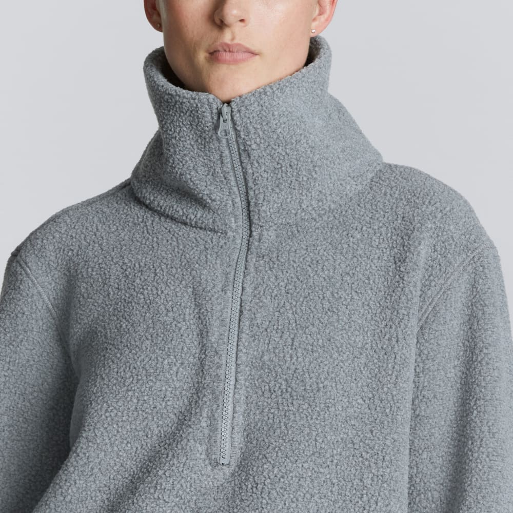 The ReNew Fleece Half-Zip | Heathered Coal