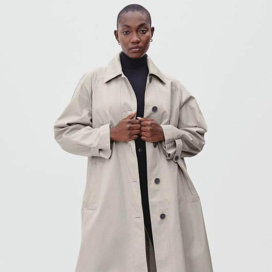 The Long Mac Coat | Stone