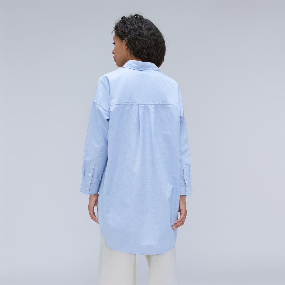 The Way Long Oxford Shirt | Light Blue