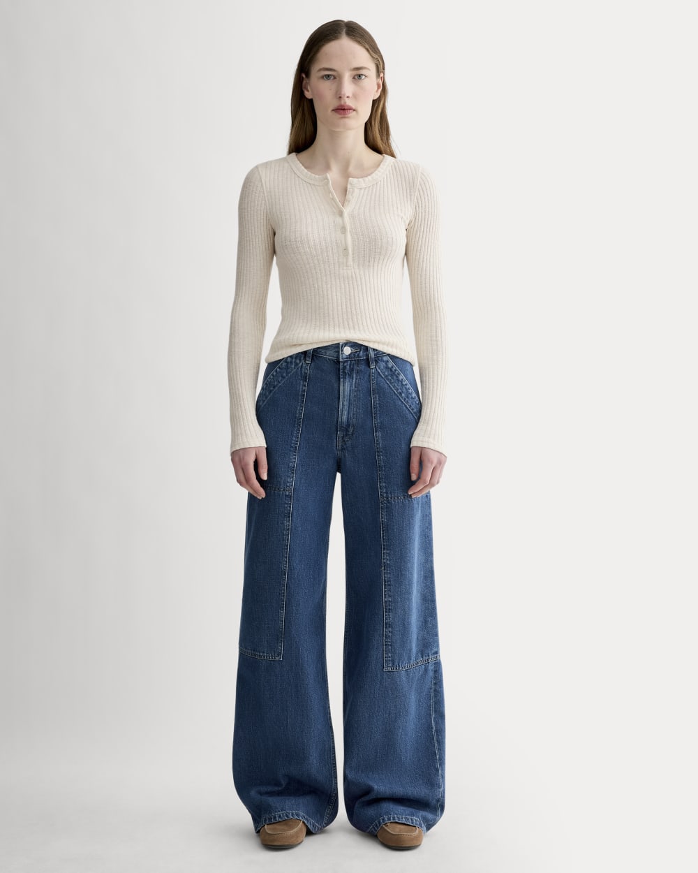 The Cozy Rib Henley | Bone