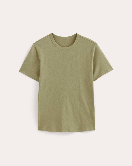 The Cotton Linen Tee | Eucalyptus