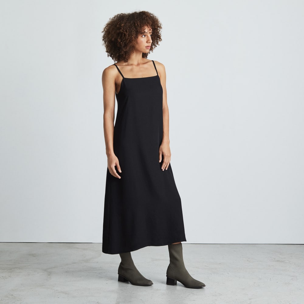The Japanese GoWeave®  Slip Dress | Black