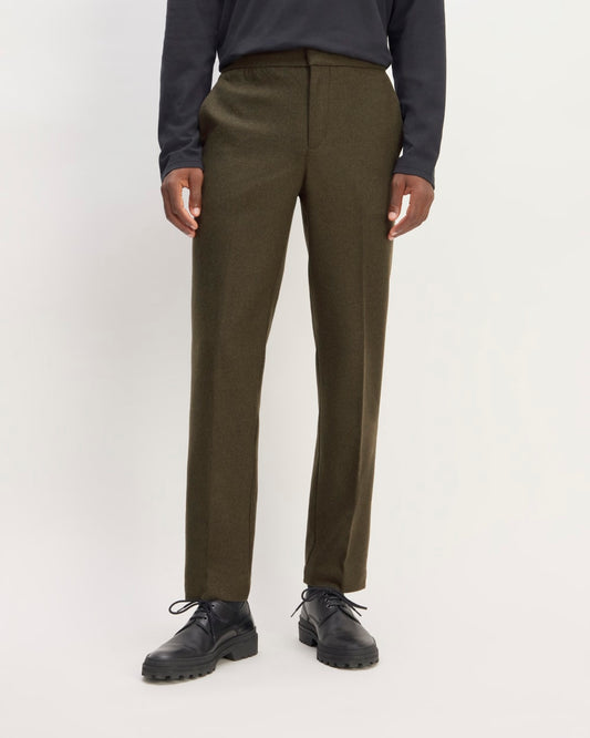 The Wool Flannel Pant | Dark Green