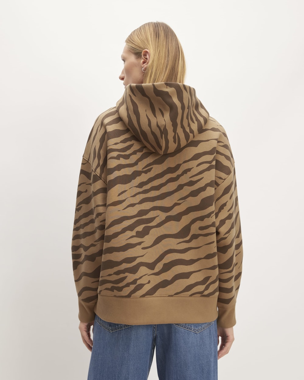 The ReTrack Hoodie | Cocoa Tiger Stripe