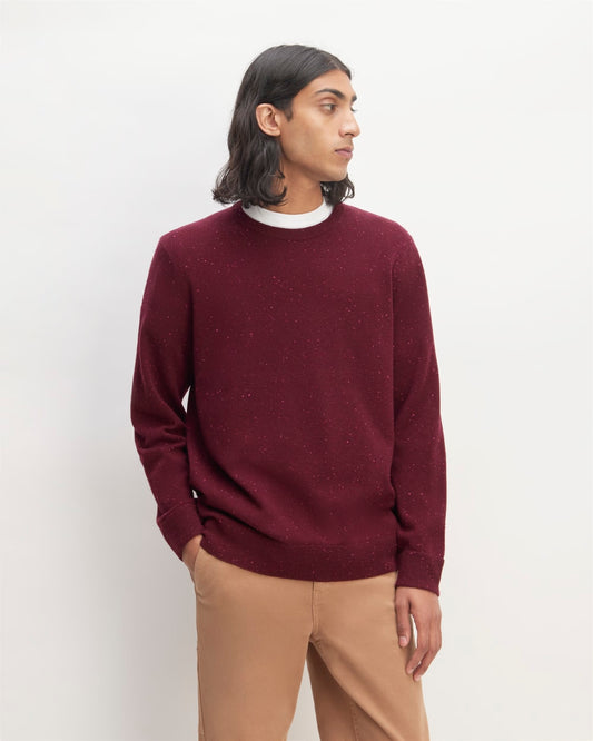 The Cashmere Crew | Burgundy Donegal