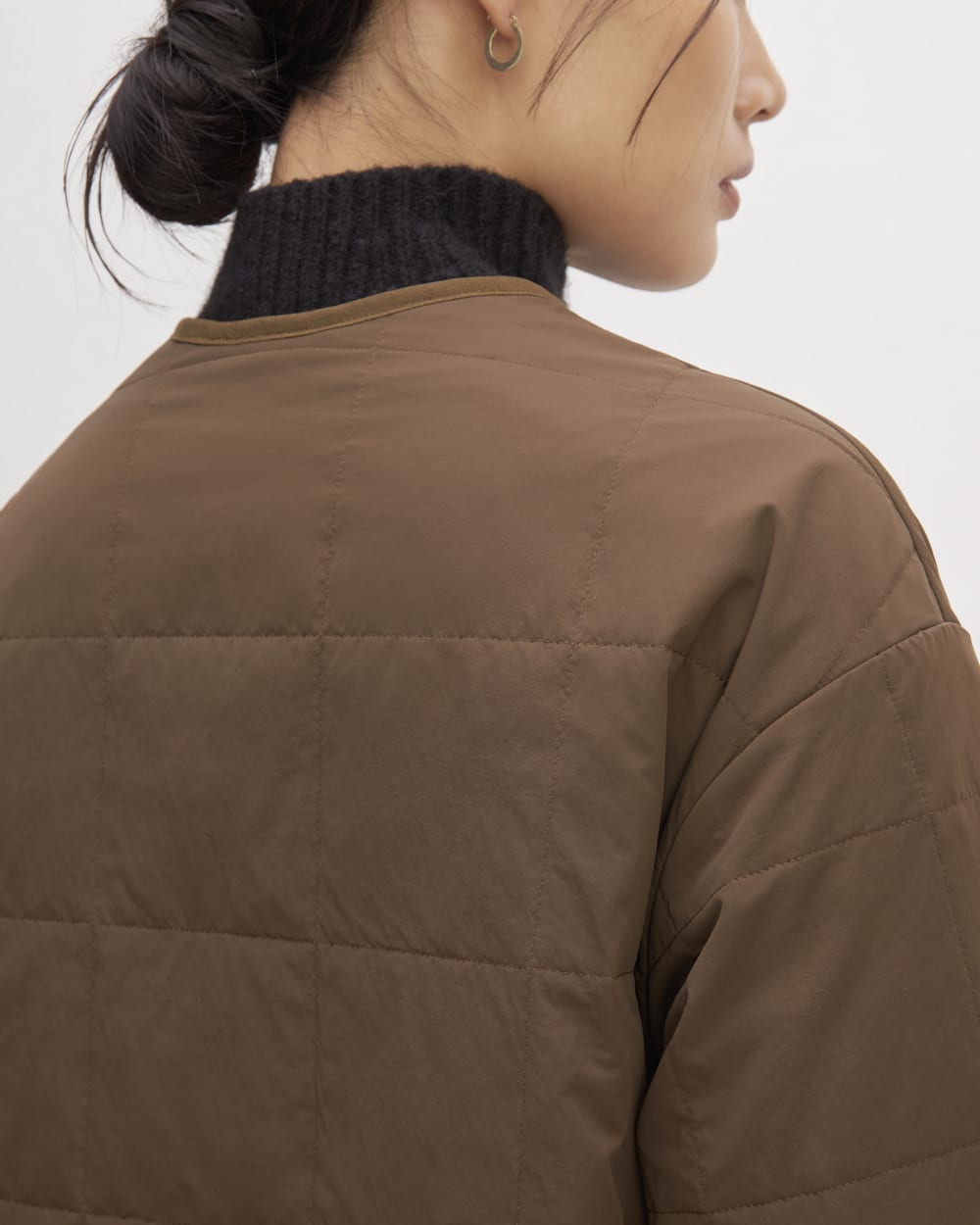 The ReNew Quilted Long Liner | Cocoa