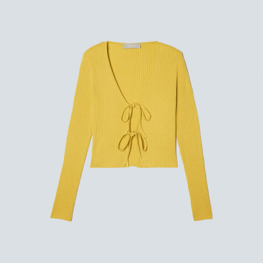 The Cotton-Merino Front-Tie Top | Dandelion