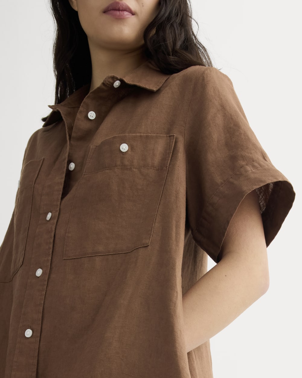 The Daytripper Dress in Linen | Cedarwood