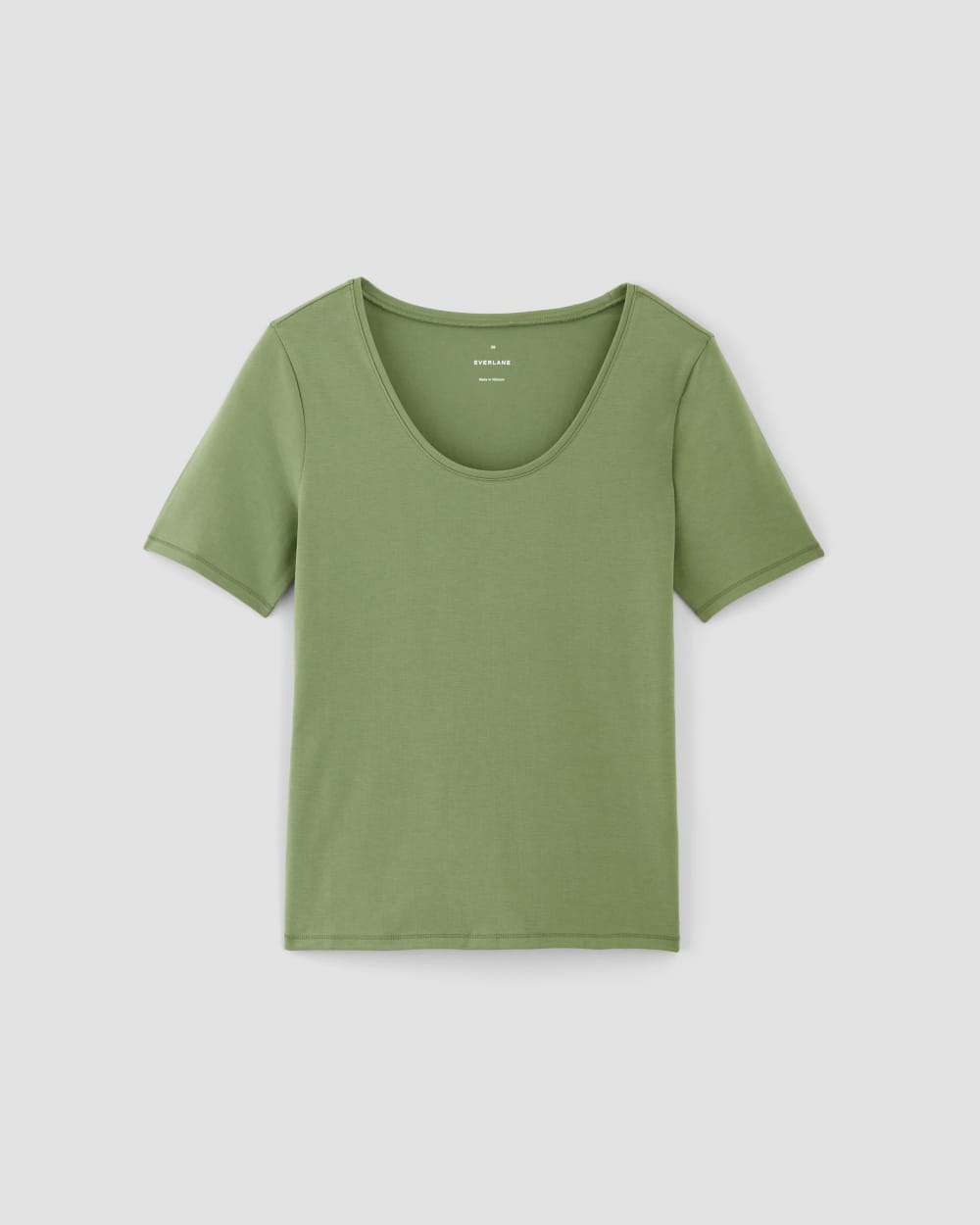 The Form Scoop-Neck Tee | Jade Green