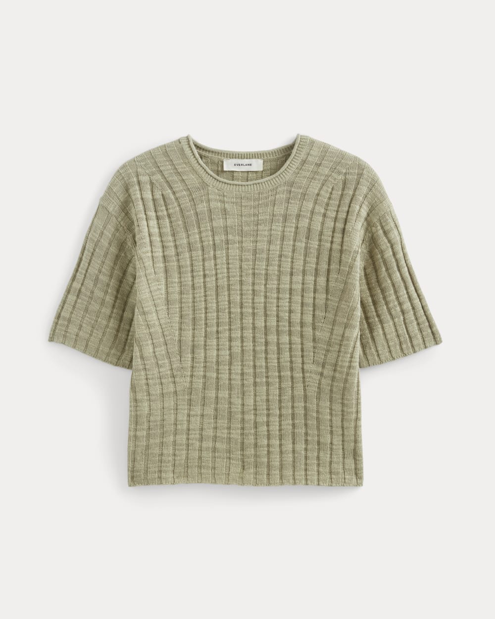 The Oversized Tee in Cotton Linen | Eucalyptus
