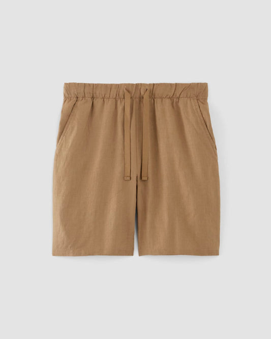 The Linen Easy Short | Toasted Coconut