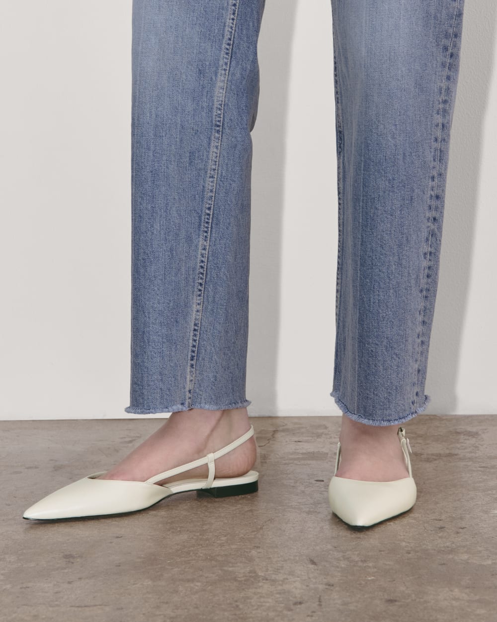 The Studio Slingback Flat | Canvas