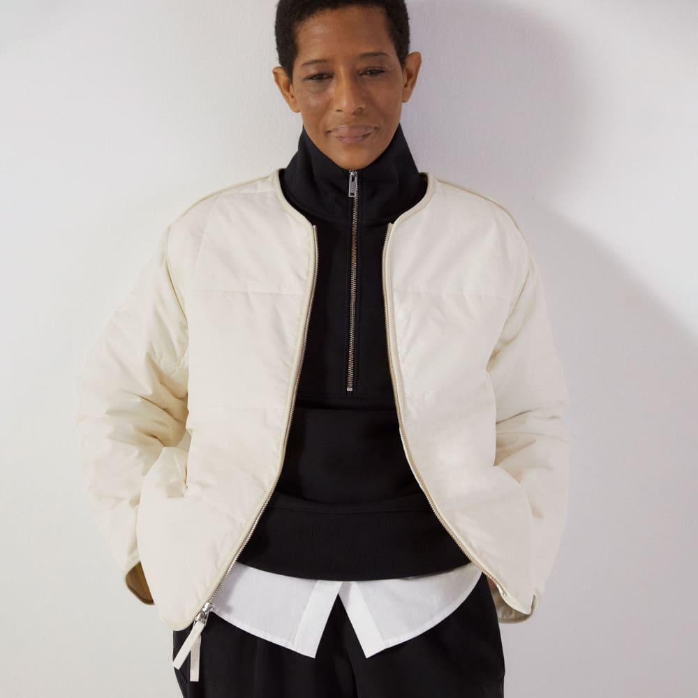 The ReTrack Half-Zip Sweatshirt | Black