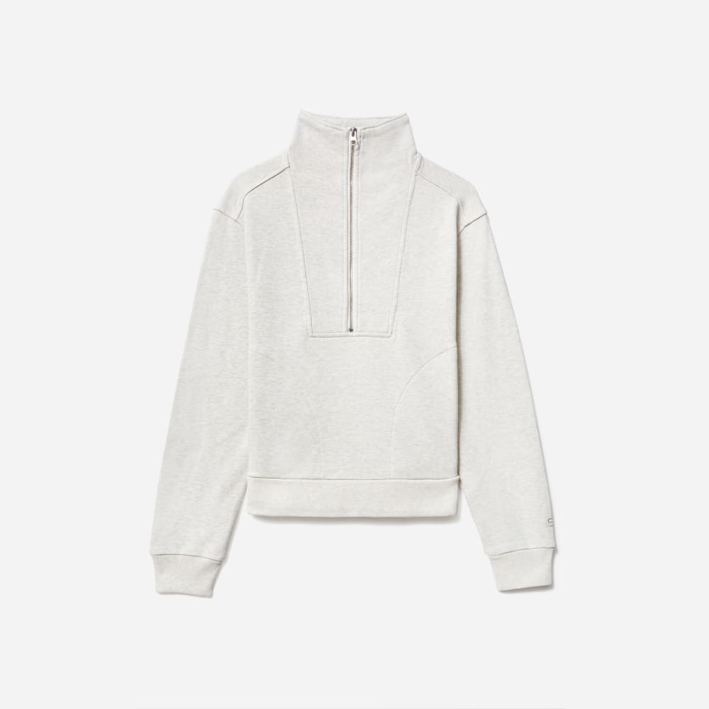 The Track Half-Zip | Light Heather Grey