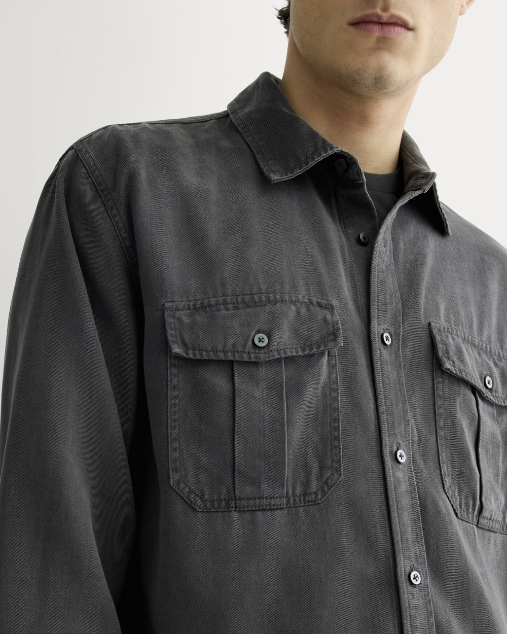 The Utility Shirt Jacket in Buttersoft | Graphite