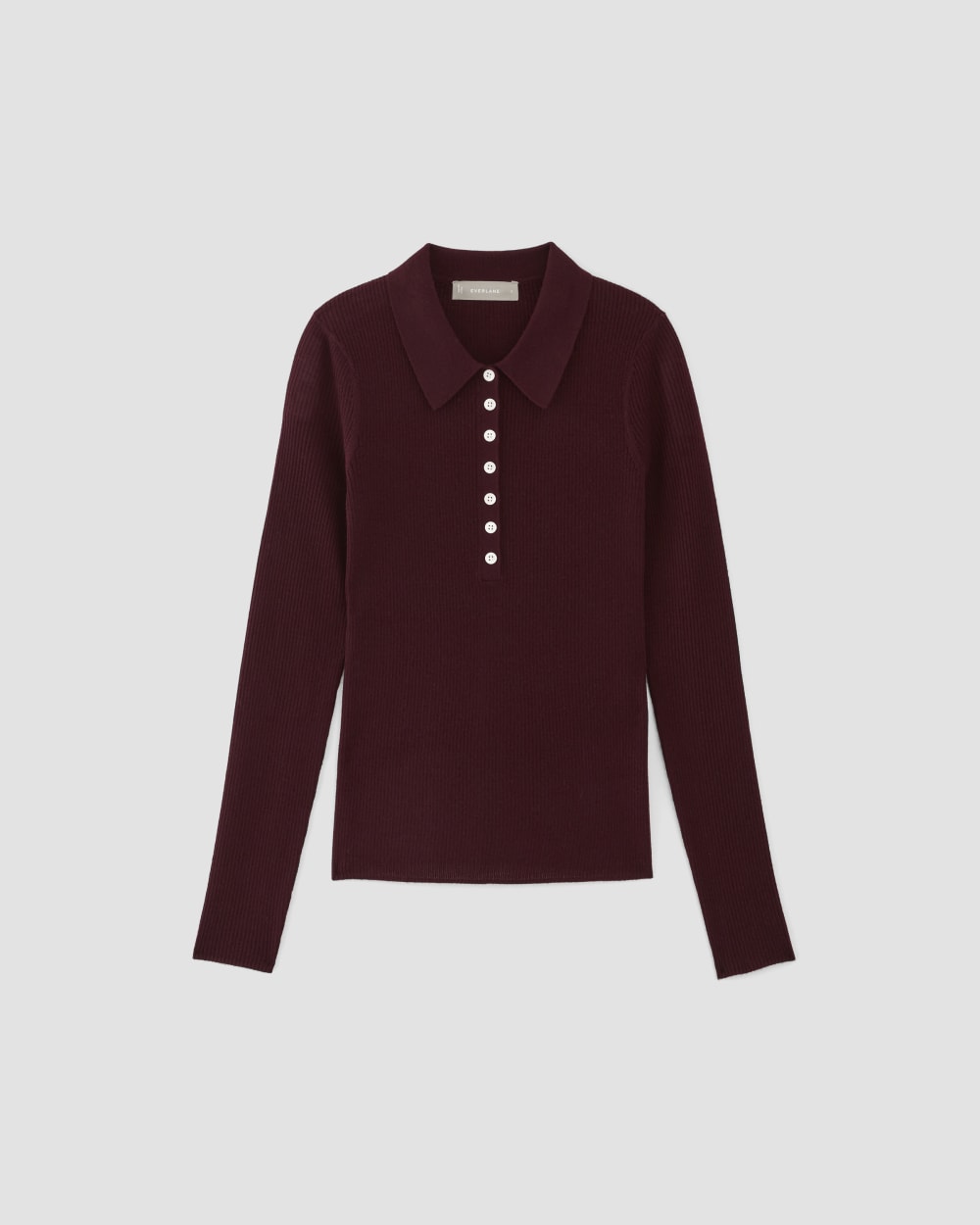 The Polo in Ultrasoft Merino | Burgundy