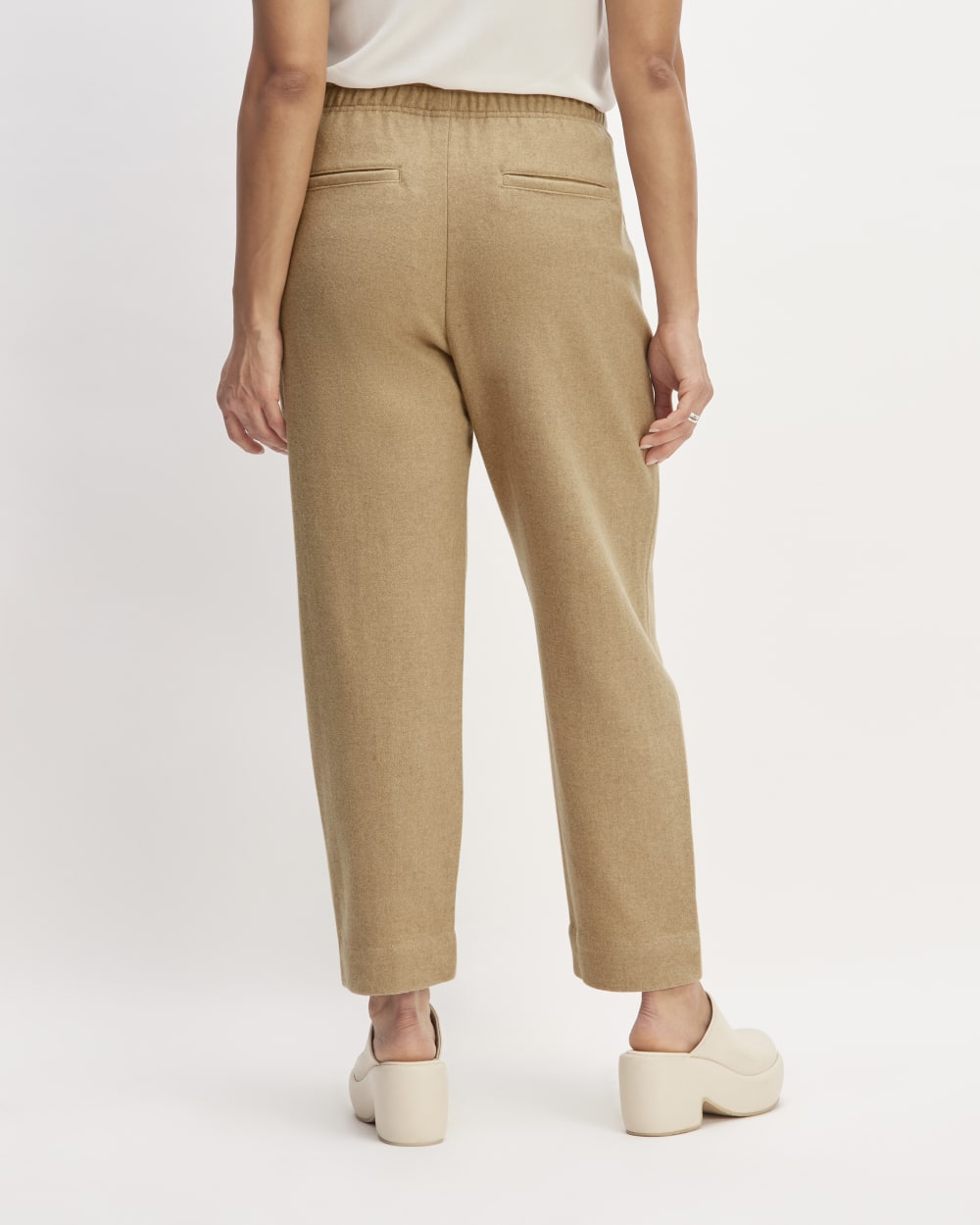 The Wool Flannel Pull-On Pant | Tiger's Eye