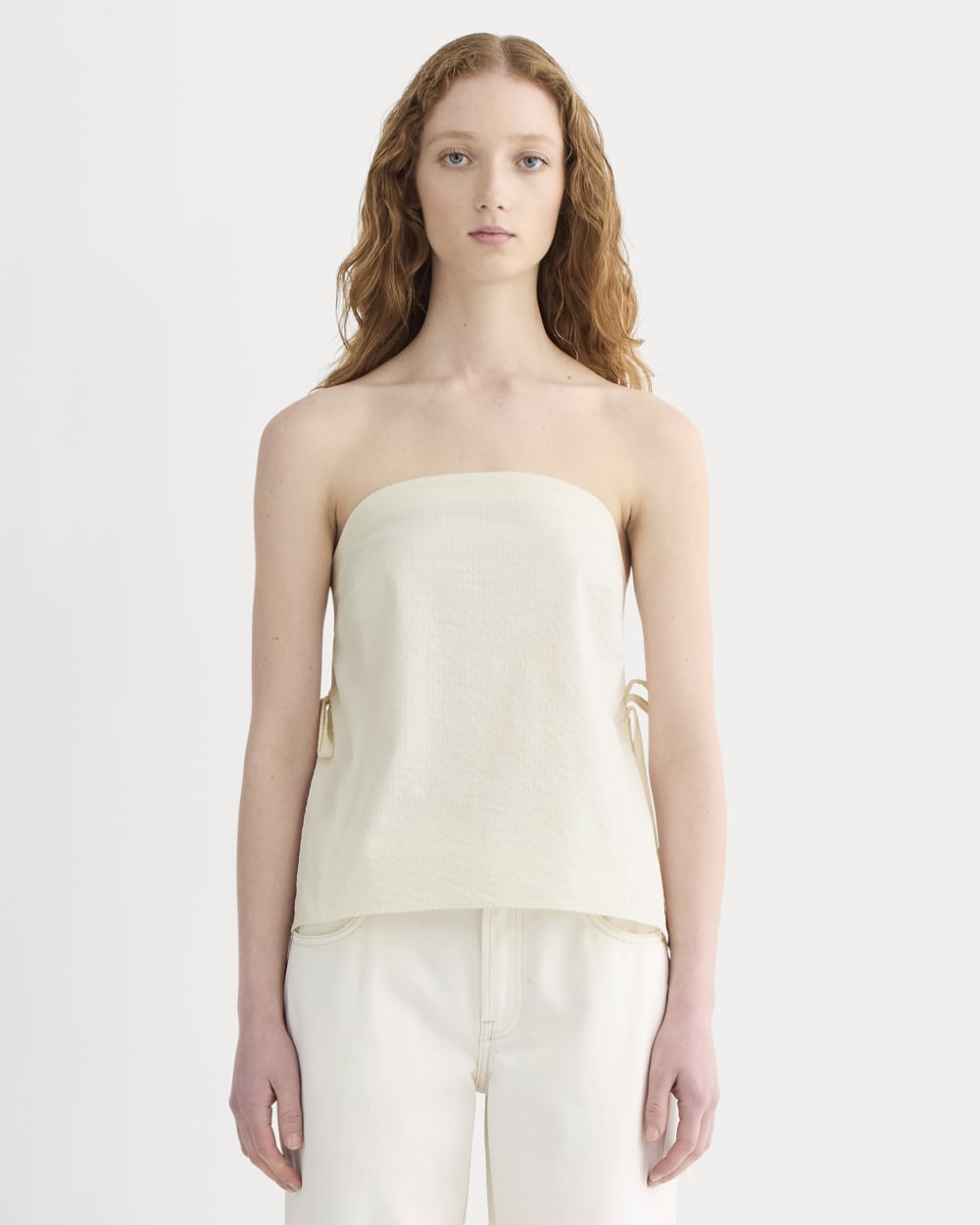 The Seersucker Tube Top | Bone
